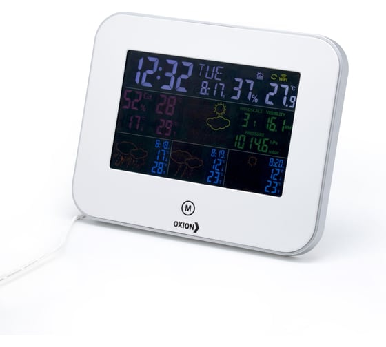 Изображение товара Погодная метеостанция OXION с WI-FI подключением, белая, арт. OTMS636NF