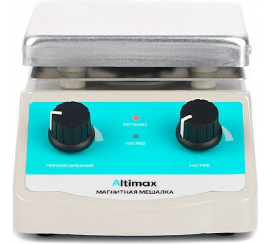 Изображение товара Магнитная мешалка с подогревом Altimax MSH-1 (алюминий; 120х120 мм; 100-2000 об./мин; 380С; 180 Вт) MS050103