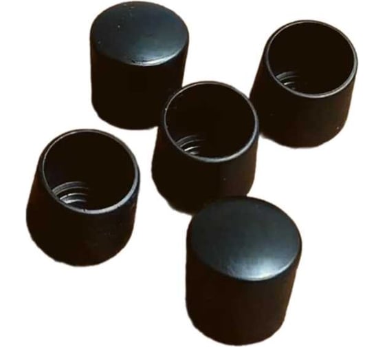 Изображение товара Заглушка для труб 23 Болта наружная круглая d 28 мм черная, 10 шт 26-2130ф10