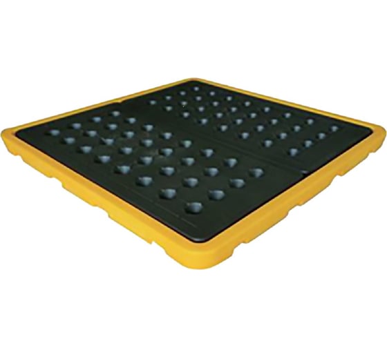 Изображение товара Емкость Тара.ру 1300x1300x150 для 4-х бочек цв. жёлтый 34601