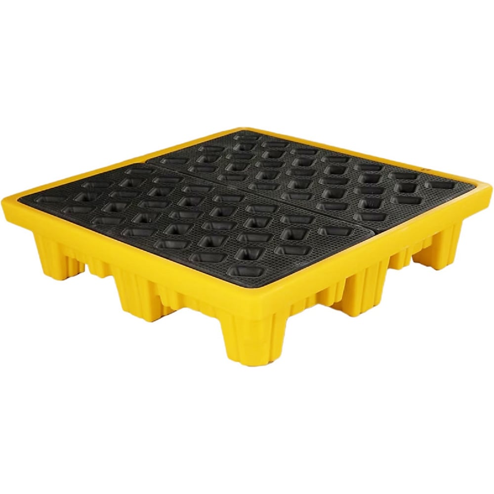 Изображение товара Емкость Тара.ру 1300x1300x300 жёлтая для 4 бочек