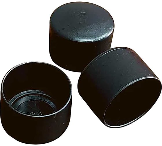 Изображение товара Заглушка для труб наружная круглая 23 Болта диаметр 35 мм черная, 16 шт 26-2150ф16