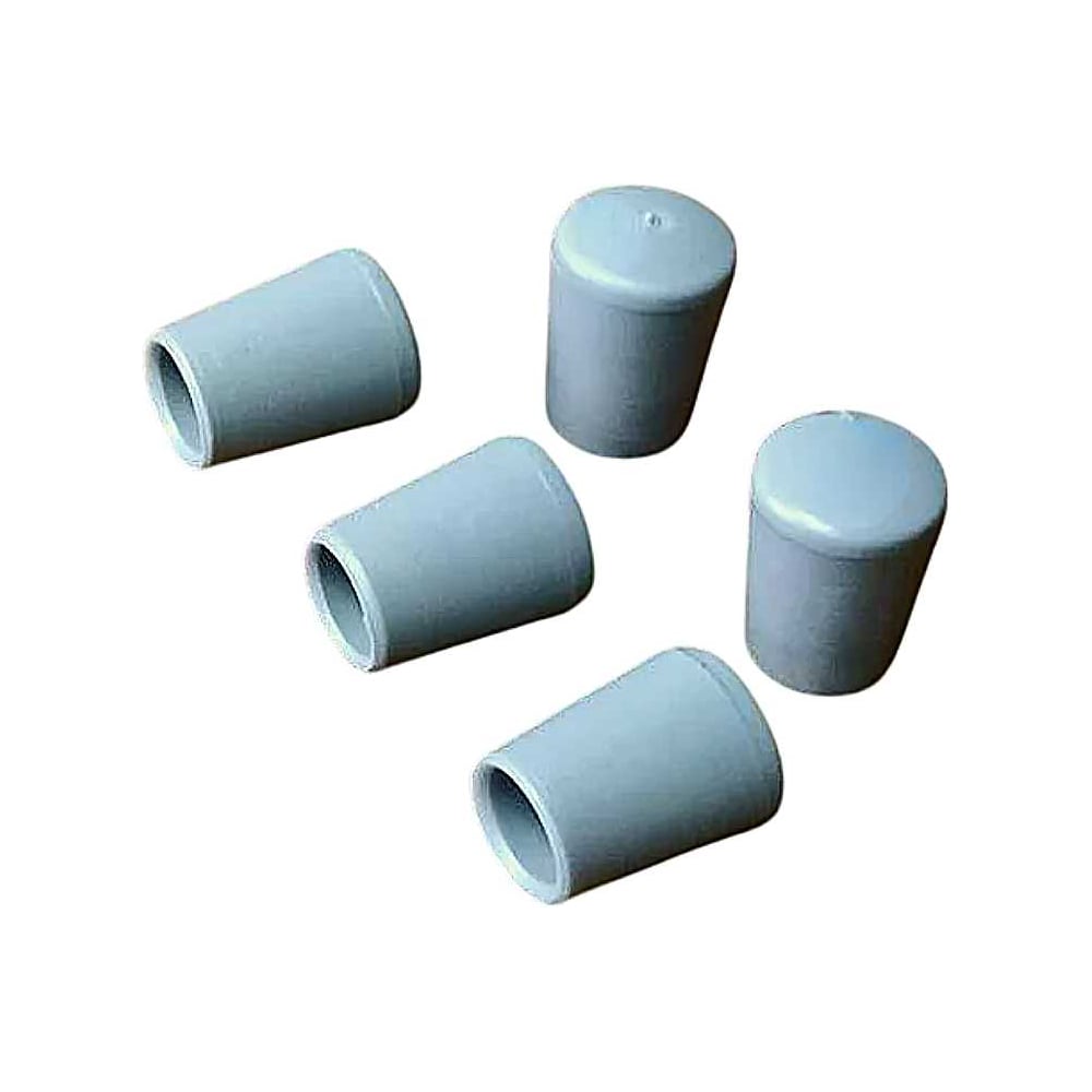 Изображение товара Заглушка для труб наружная круглая 6 мм 50 шт пластиковая серого цвета