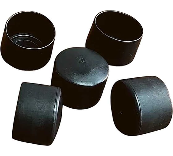 Изображение товара Заглушка для труб наружная круглая 23 Болта диаметр 30 мм черная, 16 шт 26-2140ф16