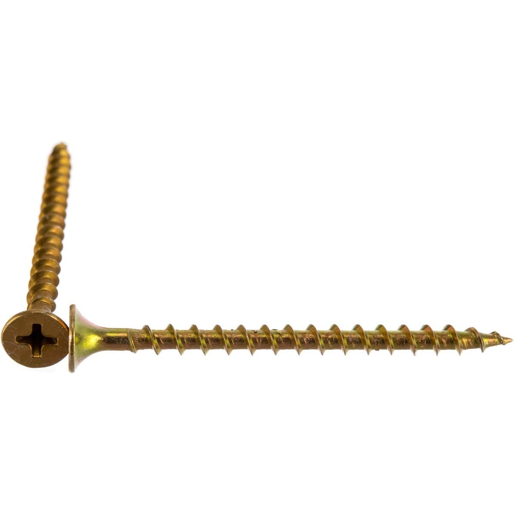 Изображение товара Саморез крупный-редкий шаг 3,5x25 желтый цинк коробка 3 кг Клинский метизный завод