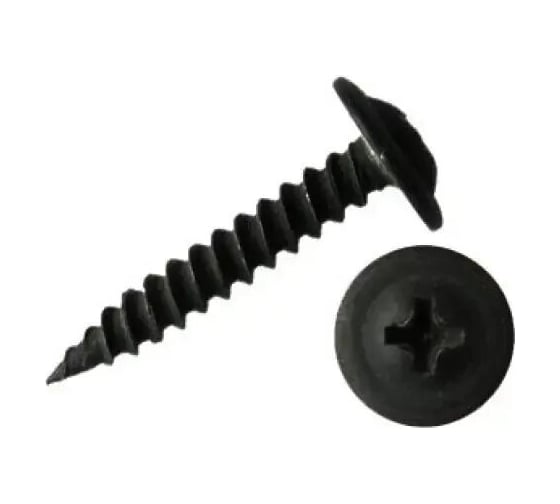 Изображение товара Саморез с прессшайбой ООО "Клинский метизный завод" острый, 4,2x32 фосфат, коробка 3 кг СПШ0Ф004232-3