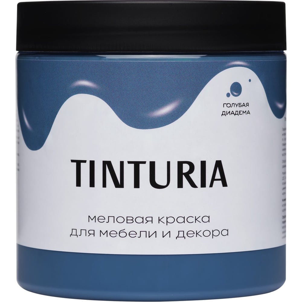 Изображение товара Краска для мебели и декора TINTURIA голубая диадема 0,75 кг водно-дисперсионная