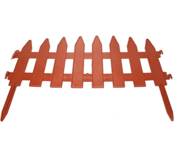 Изображение товара Забор ФлораПласт Флора 38х25 см, терракотовый, 10 шт. 000944