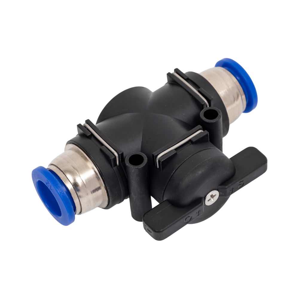 Изображение товара Шаровый пневматический кран ARMA PV-12/12 12 мм без резьбы цанга-цанга