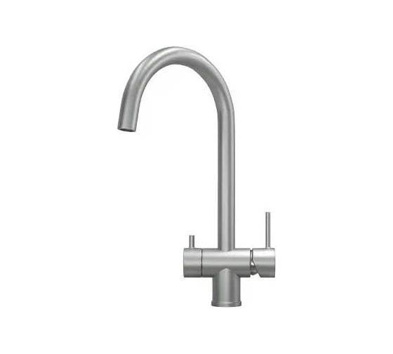 Изображение товара Смеситель кухонный GRANULA Kitchen Space 7104, СТАЛЬ МАТОВАЯ