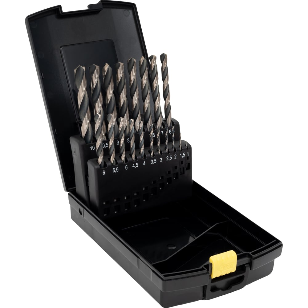 Изображение товара Набор сверл по металлу HSS (19 шт; 1-10 мм) Inforce 11-01-329