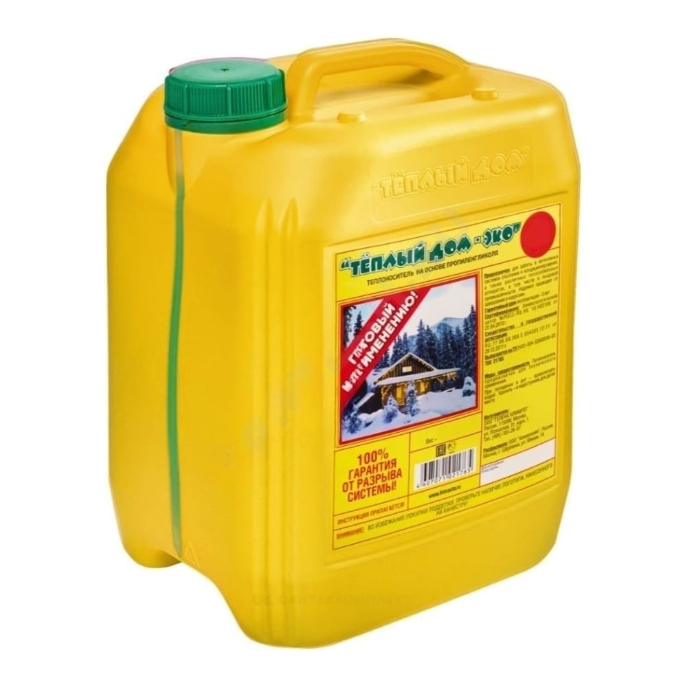 Изображение товара Антифриз Тёплый дом Эко-20 20 кг пропиленгликоль для систем отопления и кондиционирования
