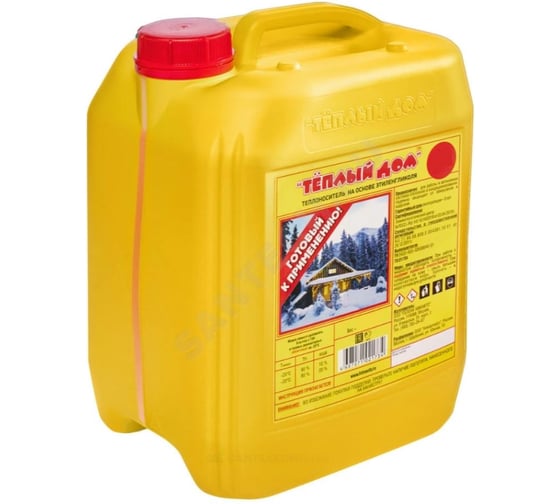 Изображение товара Антифриз Тёплый дом-30 10кг этиленг 45% -31С канистра 119-0350