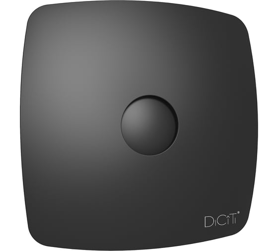 Изображение товара Осевой вытяжной вентилятор DICITI RIO 4C Matt black, диаметр 98 мм, декоративный 90-06889