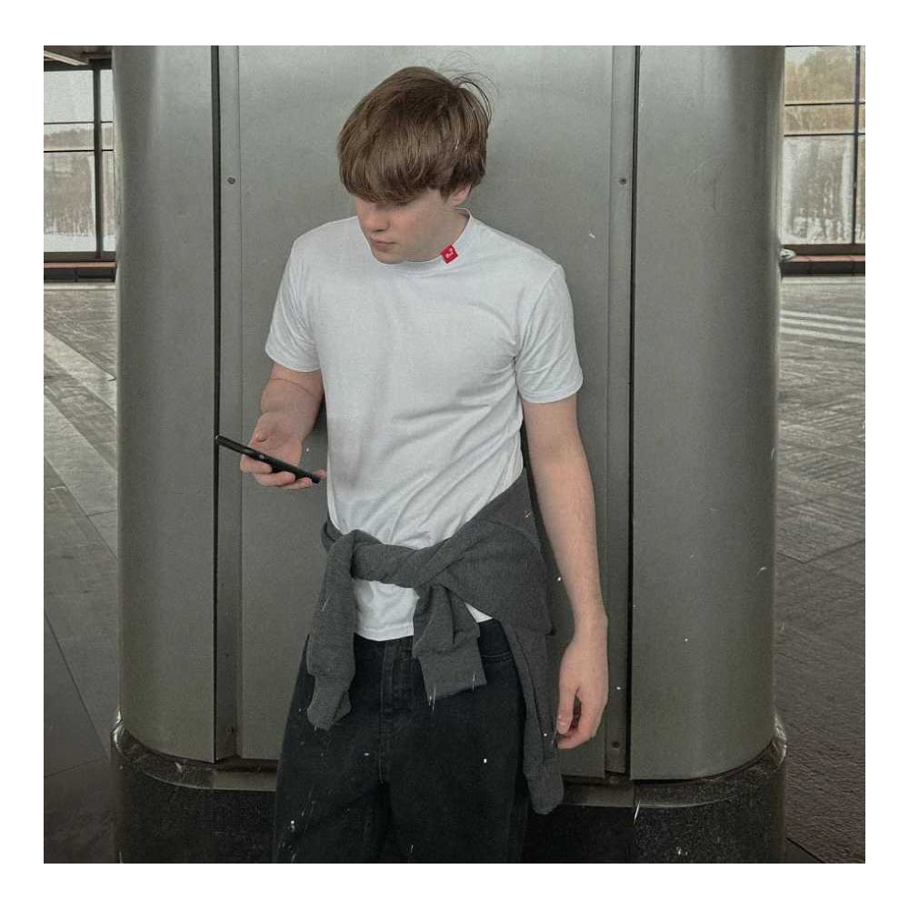 Изображение товара Белая футболка ВИ XS из хлопка для повседневной носки