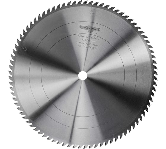 Изображение товара Пила дисковая Golden Eagle HW универсальная 500x30x4,0/2,8 z84 WZ GE TL26082