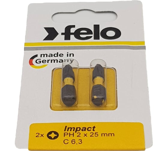 Изображение товара Бита ударная Impact (2 шт; 25 мм; PH2) Felo 02202241