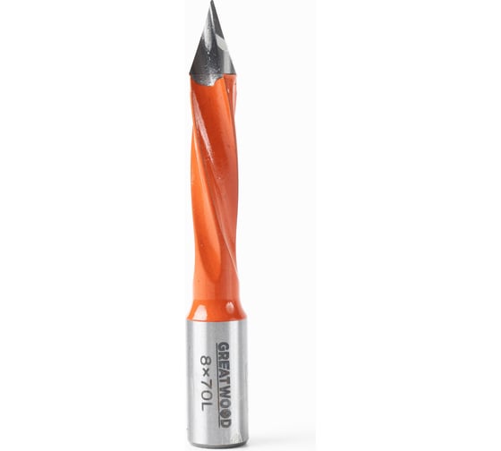 Изображение товара Сверло сквозное Greatwood PREMIUM HW 8x70, S10x20 RH TL31827