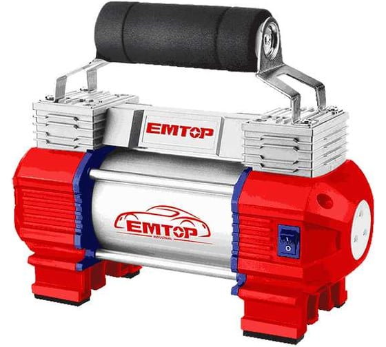 Изображение товара Компрессор автомобильный emtop Максимальное давление: 120 фунтов на квадратный дюйм, 8 бар EAAC4501