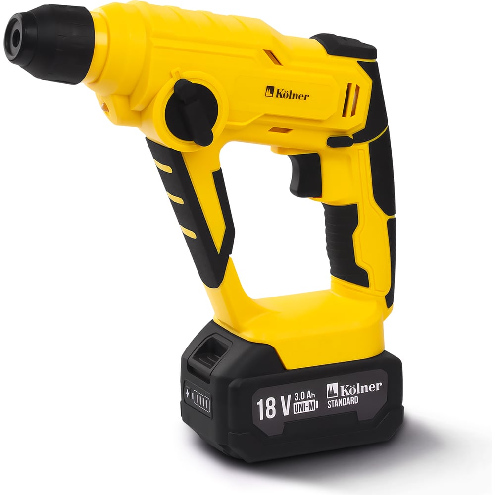 Изображение товара Аккумуляторный перфоратор KOLNER UNI-M 18V SDS-PLUS мощность 1.2 Дж бесщеточный