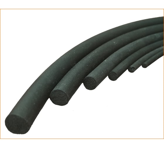 Изображение товара Уплотнительный шнур V&F диаметр 5,0 мм (50 м.) ВРМ-001-0050-50