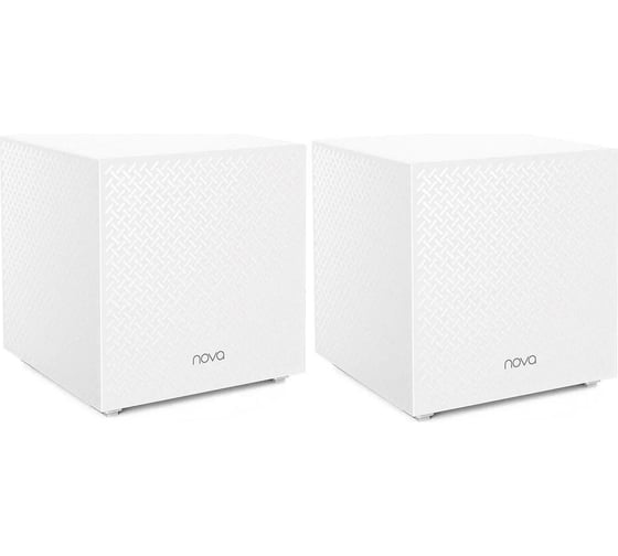 Изображение товара Трехдиапазонная гигабитная Wi-Fi Mesh система Tenda MW12 (2-pack) АС2100, до 300 Мбит/с на 2,4 ГГц + до 867 Мбит/с на 5 ГГц, LAN 2x1Гбит/с, WAN 1x1 Гбит/с, 4 встроенные антенны 10000091797