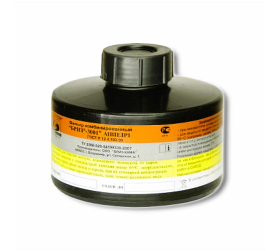 Изображение товара Фильтр для противогаза комбинированный VENGO Бриз-3001 А1В1Е1К1Р1D