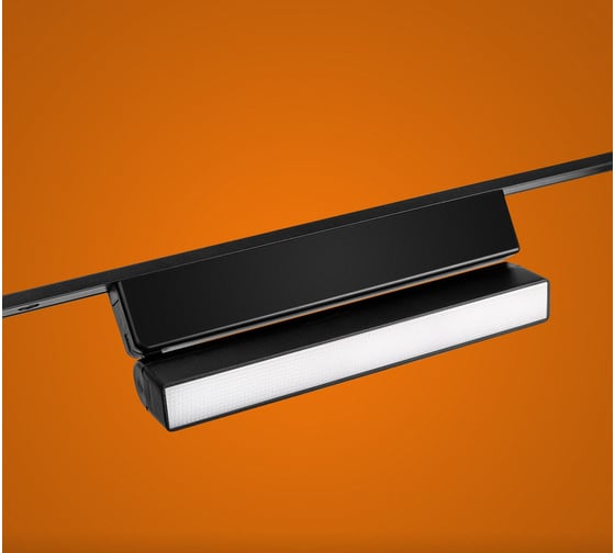 Изображение товара Магнитный линейный трековый светильник направленного света iSVET черный MGN-LTO-103-2-4