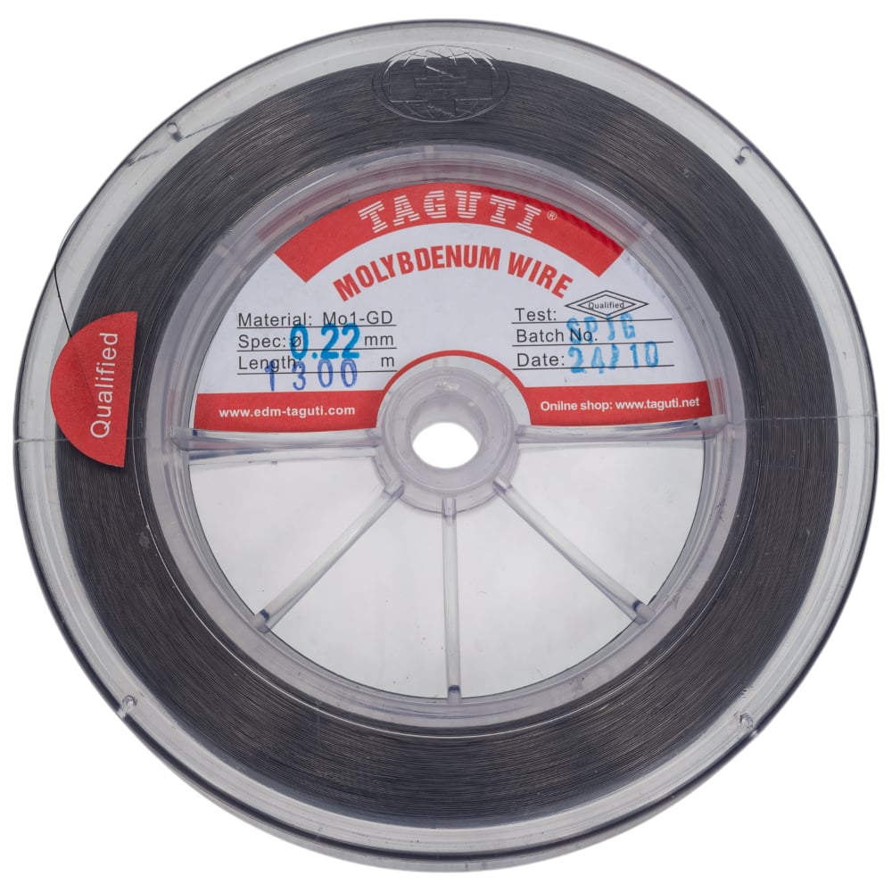 Изображение товара Молибденовая проволока 0.22 мм 1300 м на катушке ООО АлеКо ПМ0221300
