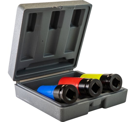 Изображение товара Набор торцевых ударных головок (3 шт; 17-21 мм; 1/2") FUBAG 100459