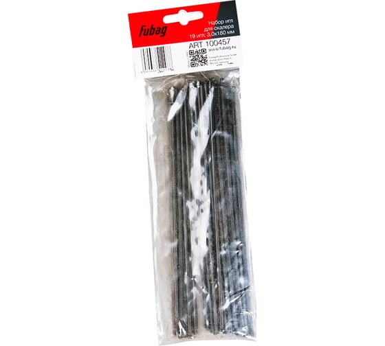 Изображение товара Набор игл (19 шт; 3х180 мм) для скалера 100454 FUBAG 100457