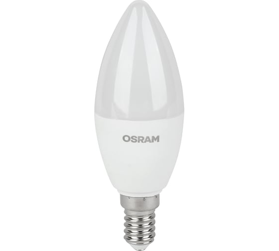 Изображение товара Светодиодная лампа OSRAM LED Value, B, E14, 560Лм, 7Вт, замена 60Вт, 3000К, теплый белый свет 4058075578883