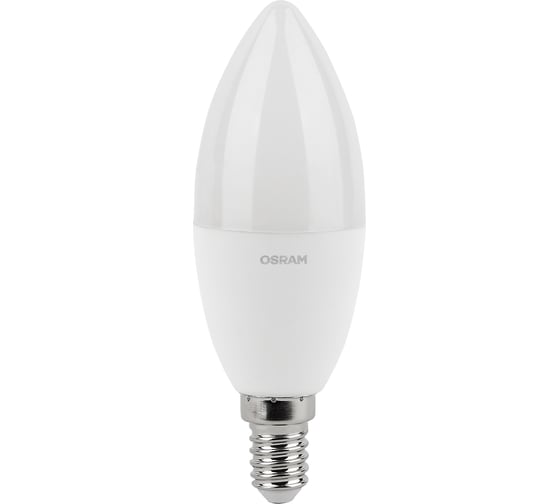 Изображение товара Светодиодная лампа OSRAM LED Value, B, E14, 800Лм, 10Вт, замена 75Вт, 6500К, холодный белый свет 4058075579262