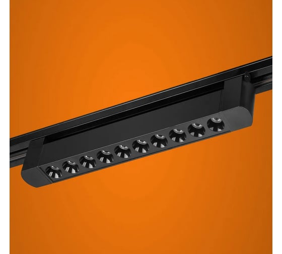 Изображение товара Светильник трековый iSVET TRK-104 20 Вт, однофазный, линейный, линзованный, черный TRK-104-4-4