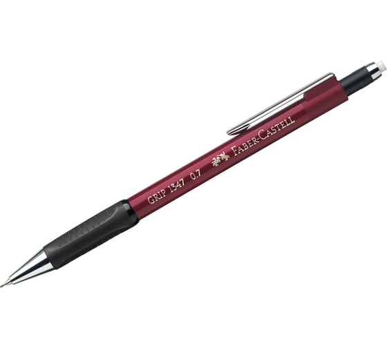 Изображение товара Механический карандаш Faber-Castell Grip 1347 B, 0.7 мм, с ластиком, автоподача грифеля, красный 134721