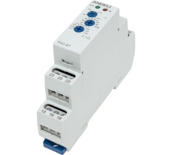 Изображение товара Реле задержки времени запуска ANDELI THC-ST звезда/треугольник, AC230 ADL09-104