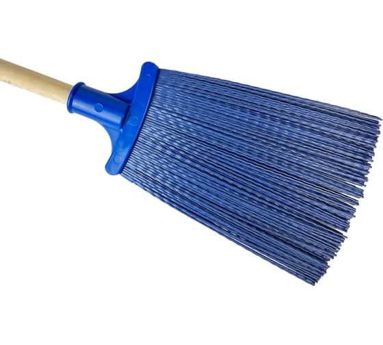 Изображение товара Плоская веерная пластиковая метла с черенком Спец КПБ-230835