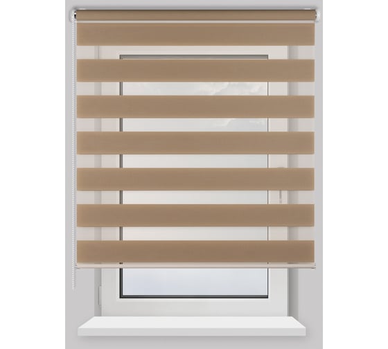 Изображение товара Рулонная штора PRAKTO Day&Night 160х175см бежевый 8312043