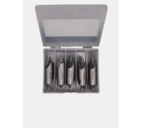 Изображение товара Сверло центровочное с предохранительным конусом 5 шт, 5.0 (тип B), ГОСТ 14952-75 Р6М5 4475UP