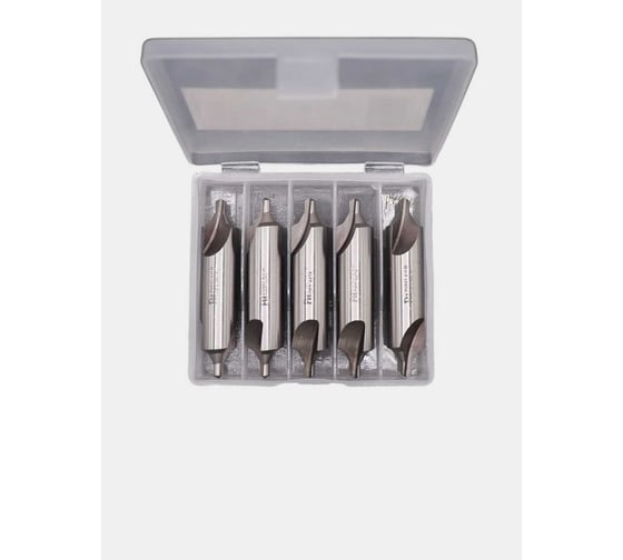 Изображение товара Сверло центровочное с предохранительным конусом 5 шт, 4.0 (тип B), ГОСТ 14952-75 Р6М5 4474UP