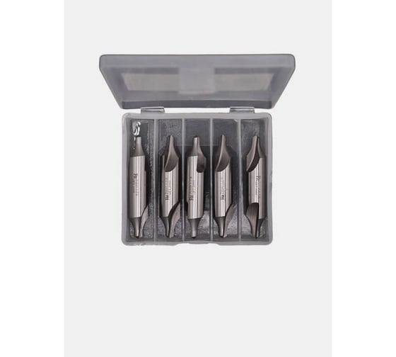 Изображение товара Сверло центровочное радиусное РОСИНСТРУМЕНТ 5 шт, 5.0 тип R, ГОСТ 14952-75 Р6М5 5995UP