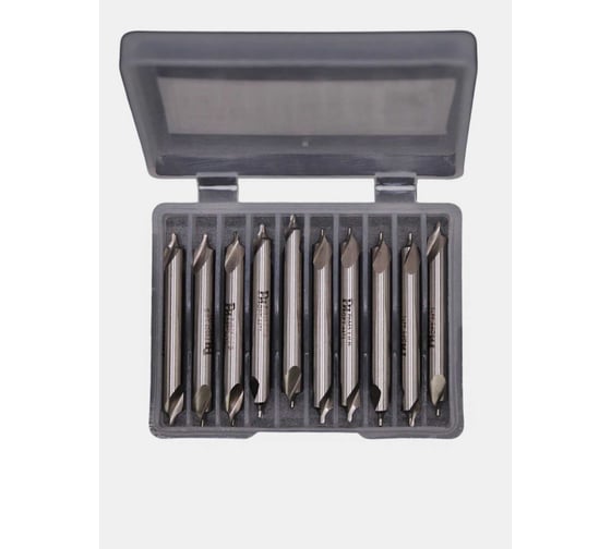 Изображение товара Сверло центровочное с предохранительным конусом 10 шт, 1.0 (тип B), ГОСТ 14952-75 Р6М5 4471UP