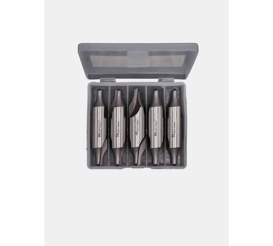 Изображение товара Сверло центровочное радиусное РОСИНСТРУМЕНТ 5 шт, 6.3 тип R, ГОСТ 14952-75 Р6М5 59963UP