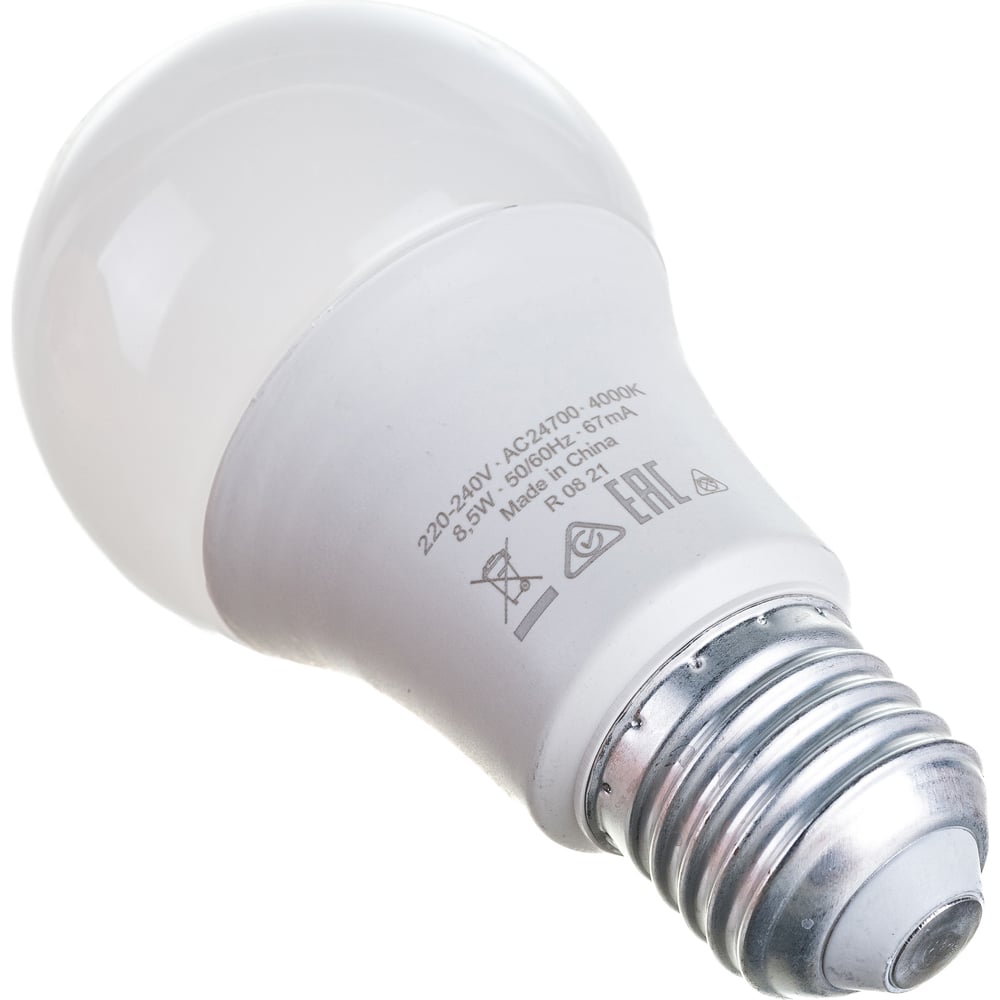 Изображение товара Светодиодная лампа OSRAM LED Star 8.5Вт E27 4000K 806лм Изображение товара Светодиодная лампа OSRAM LED Star 8.5Вт E27 4000K 806лм