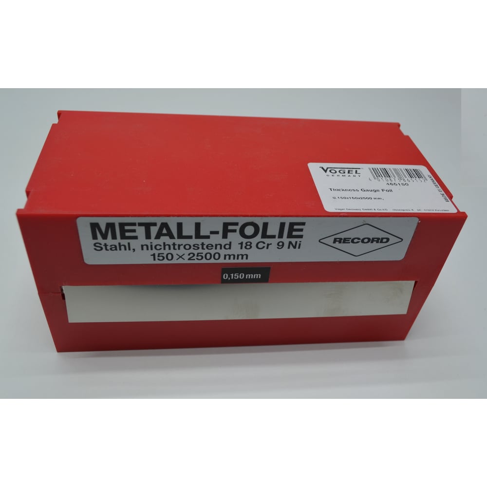 Изображение товара Щупы Vogel лентой 2500x150 нержавеющая сталь для измерения зазоров
