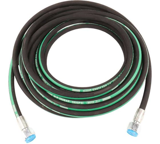 Изображение товара Шланг ACG для АВД 10 м 2-х оплеточный 2SN d-6 мм (гайка металл 22x1.5 - 22x1.5) 1023892