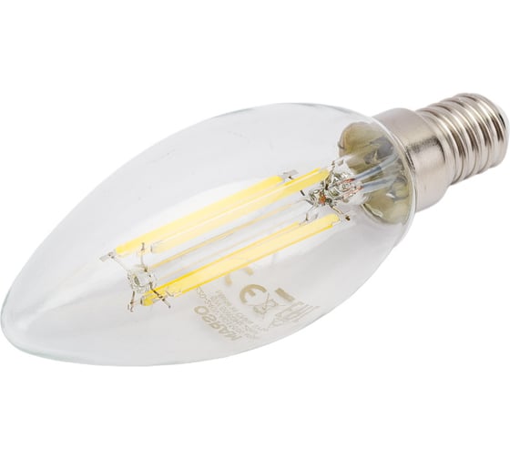 Изображение товара Светодиодная лампа OSRAM LED STAR, DIM, B, свеча, 5Вт, E14, 520 Лм, 4000 К, нейтральный белый свет 4058075230385