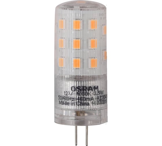 Изображение товара Светодиодная лампа Osram LED STAR Капсульная 3,5Вт G4 450 Лм 4000 К Нейтральный белый свет 4058075369030