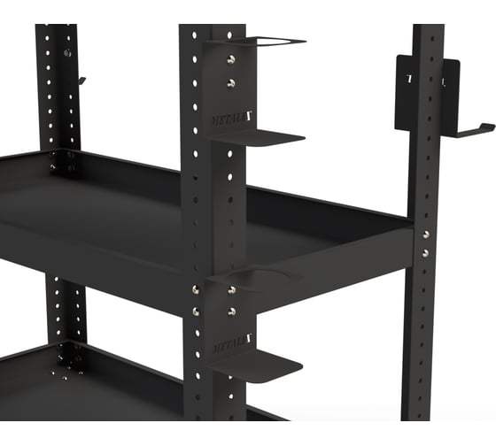 Изображение товара Тележка инструментальная ООО Металекс Metalex Тип 1 900x450x800 мм, 3 полки, серый 118068