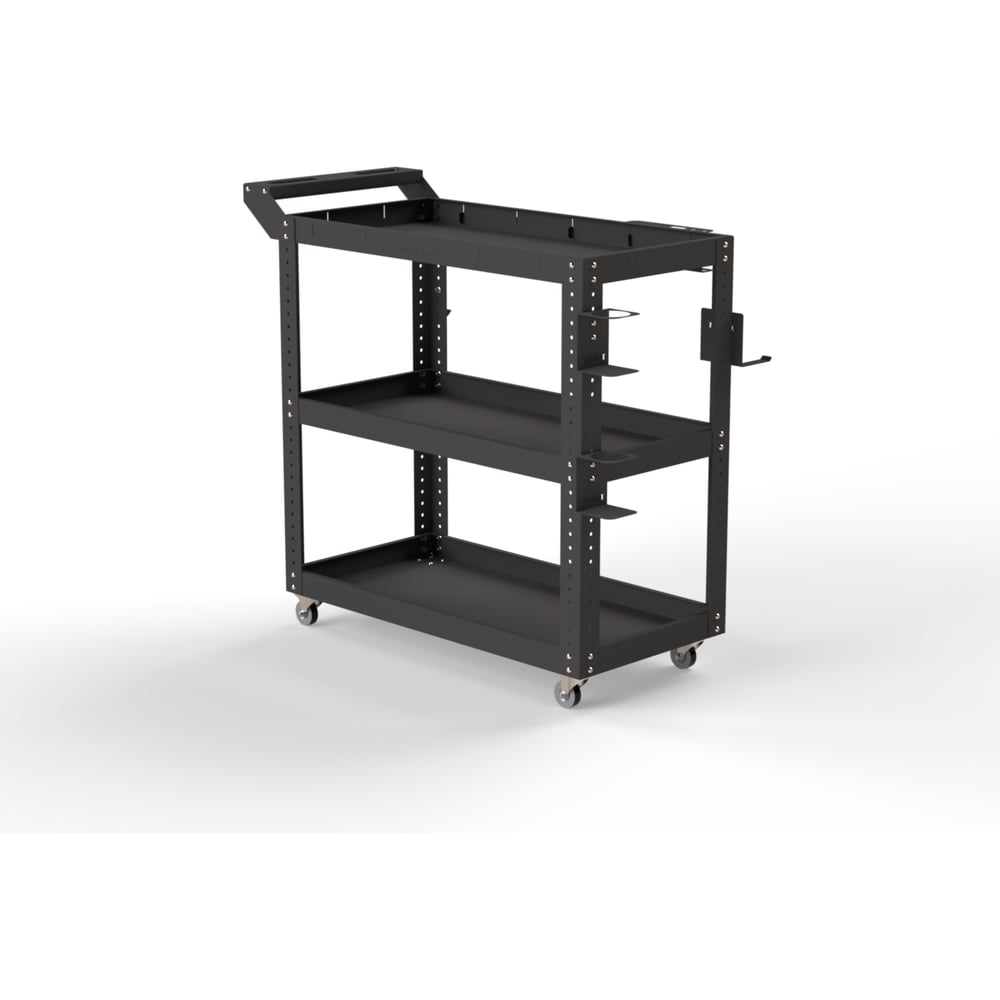 Изображение товара Тележка инструментальная ООО Металекс Metalex Тип 1 700x450x950 мм, 3 полки, серый 118072 Изображение товара Тележка инструментальная ООО Металекс Metalex Тип 1 700x450x950 мм, 3 полки, серый 118072